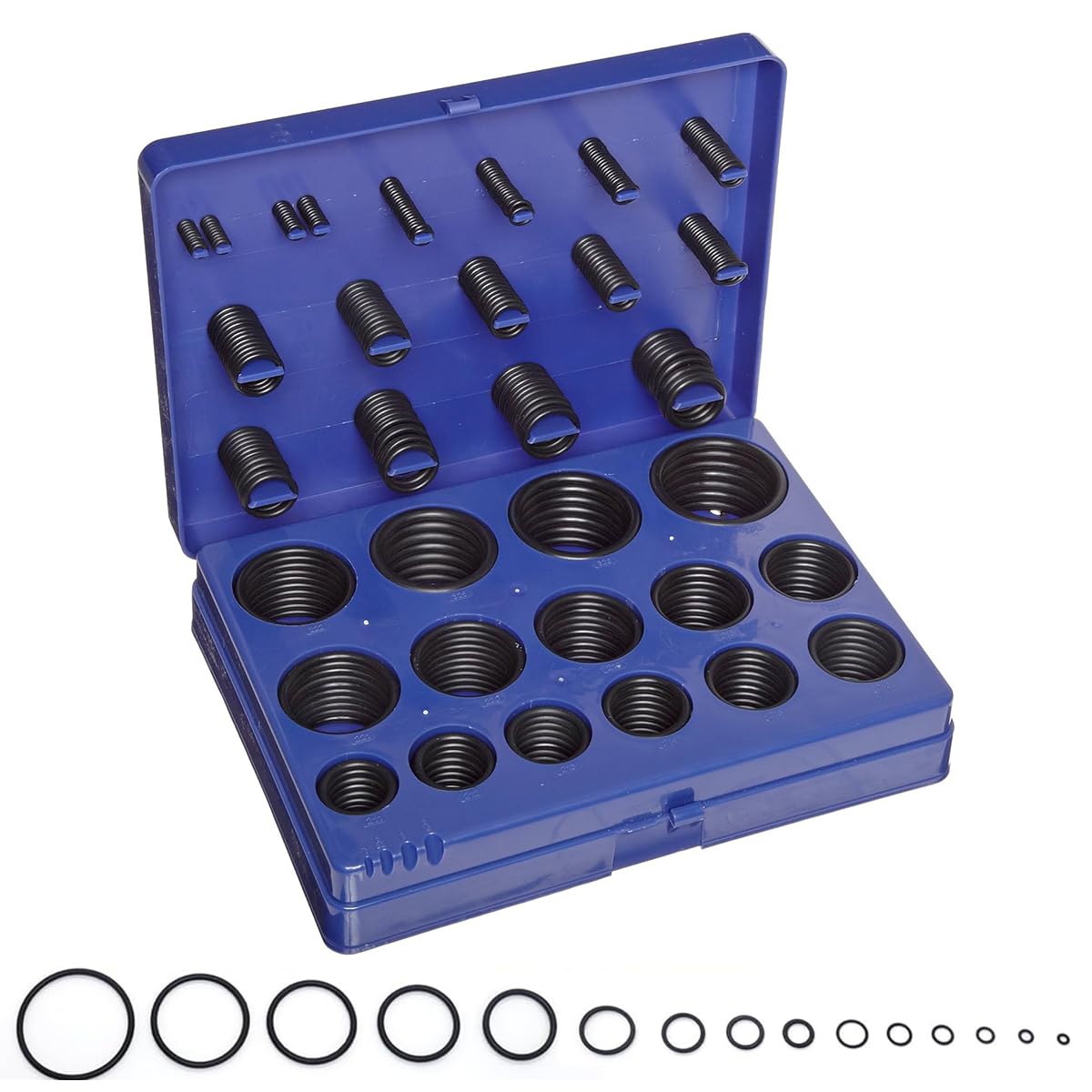 Serplex 382Pcs Rubber O Rings with Storage Case Assorted 15Pcs Sizes Metric Rubber Rings Replacement O Rings for Automotive Plumbing Faucet Repair Serplex 382Pcs Rubber O Rings with Storage Case Assorted 15Pcs Sizes Metric Rubber Rings Replacement O Rings for Automotive Plumbing Faucet Repair